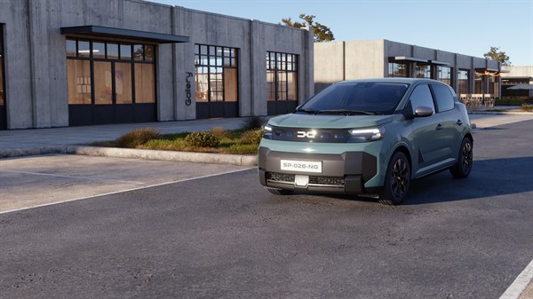 new Dacia Spring - dynamic driving